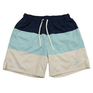 Nike Board Shorts Trunks Mens Large Blue Mesh Lined Color Block Beach Travel